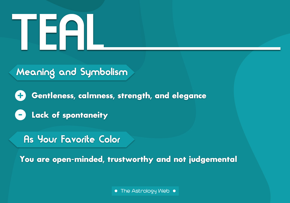 Teal Color Meaning And Symbolism The Astrology Web