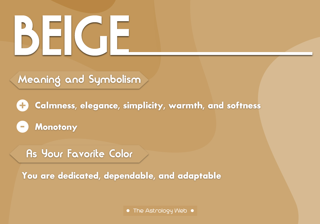 Beige Color Meaning And Symbolism The Astrology Web