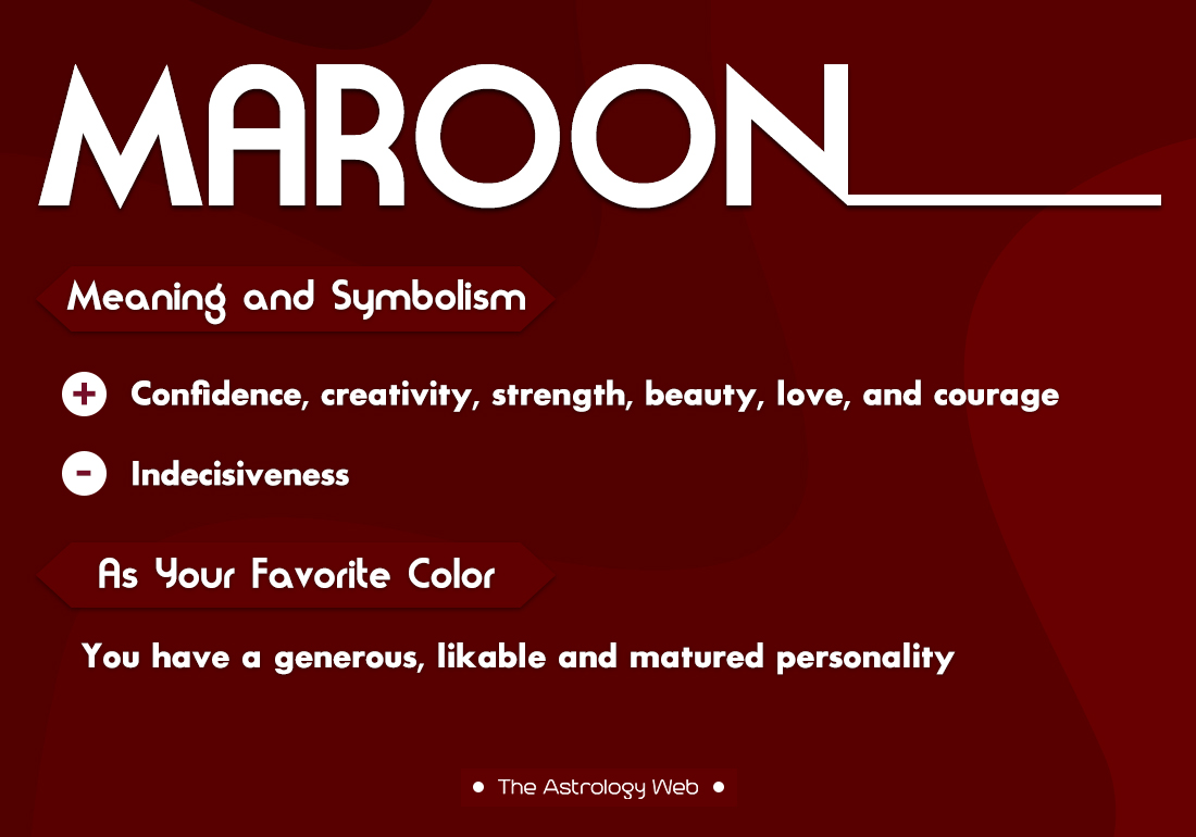 Maroon Color Meaning And Symbolism The Astrology Web